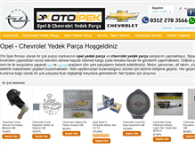 Tablet Screenshot of opel-chevrolet-yedekparca.com